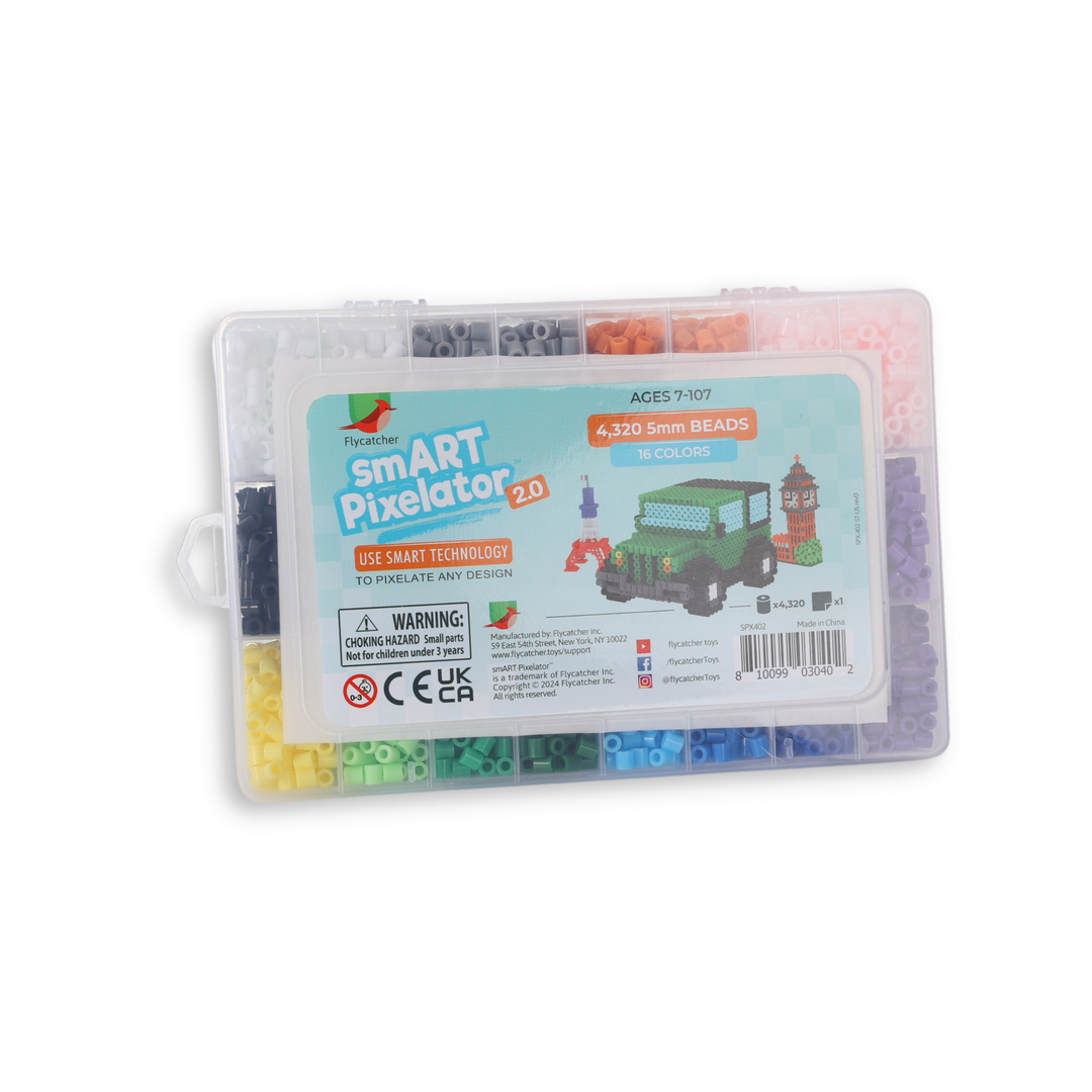 Bead Refill Pack – 4,300 Colorful Beads for smART Pixelator™ 2.0